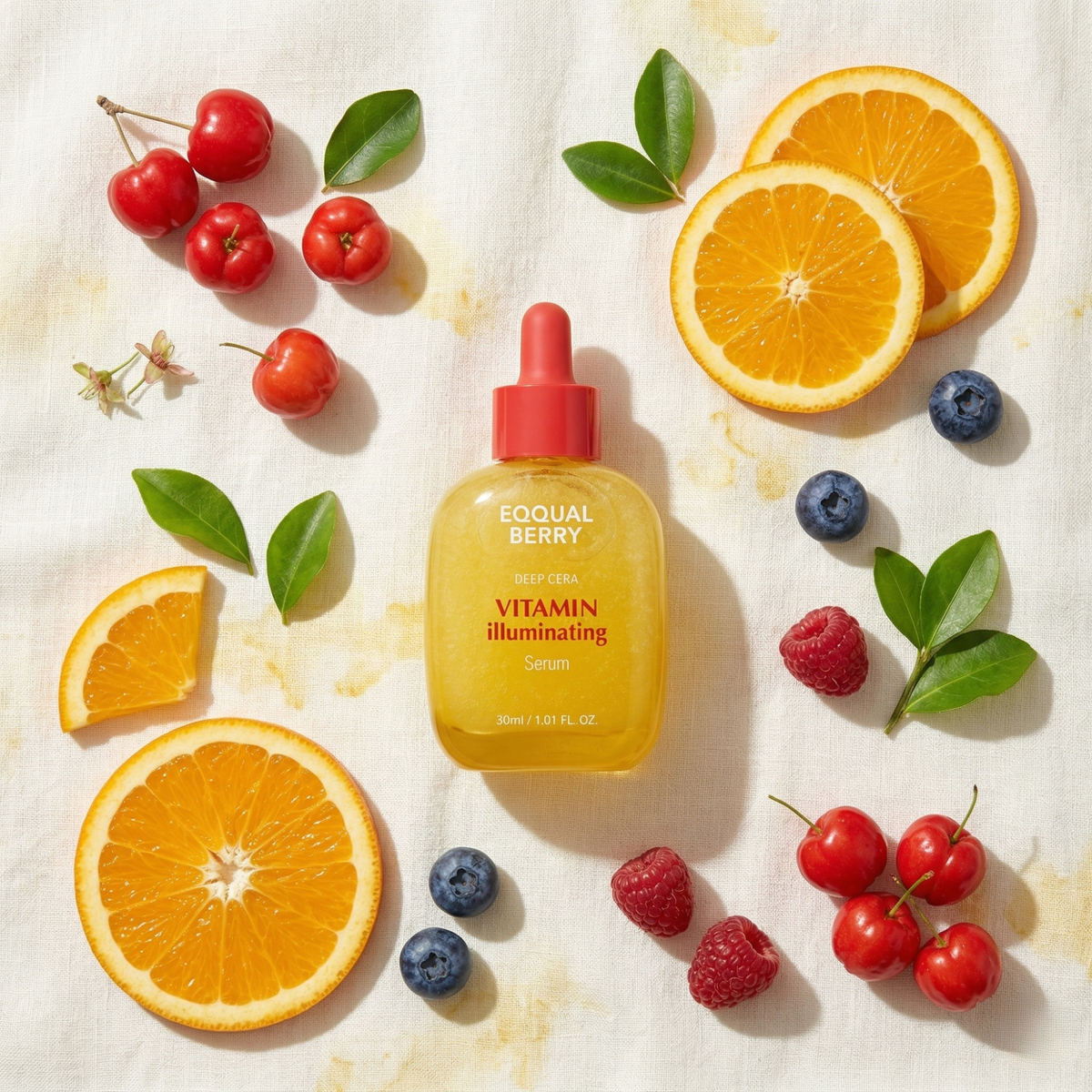 Eqqualberry Vitamin Illuminating Deep Cera Serum 30ml - Korean vitamin C brightening serum