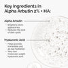 The Ordinary Alpha Arbutin 2% + HA - ingredients label back view