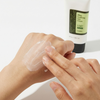Applying COSRX Aloe Sun Cream on back of hand - lightweight no white cast