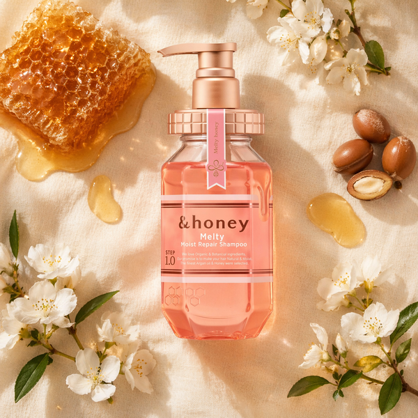 &Honey Melty Moist Shampoo with honeycomb and argan nuts