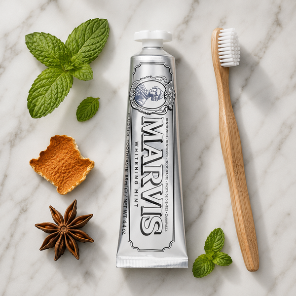 Marvis Whitening Mint Toothpaste - ingredients label back view