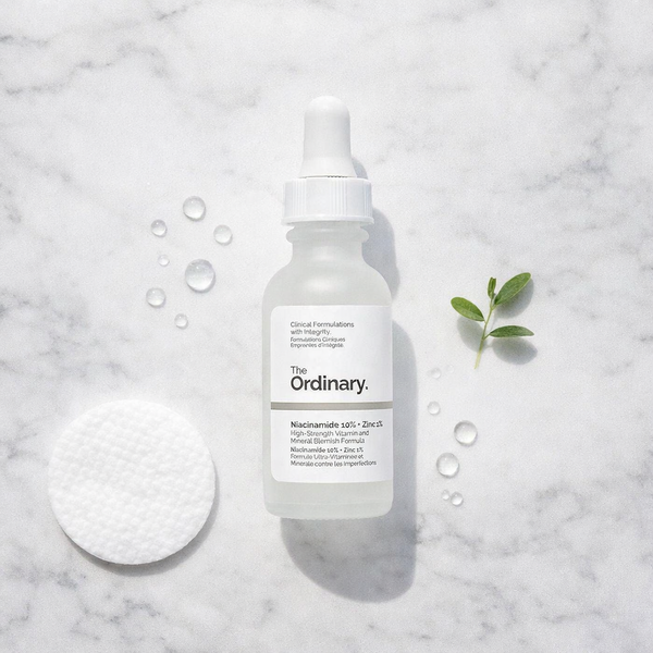 The Ordinary Niacinamide Zinc Serum on clean minimal surface