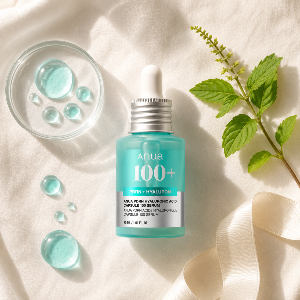ANUA 100 PDRN Hyaluronic Capsule Serum - ingredients label back view
