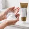 Hands lathering Skin1004 Centella Ampoule Foam into rich foam