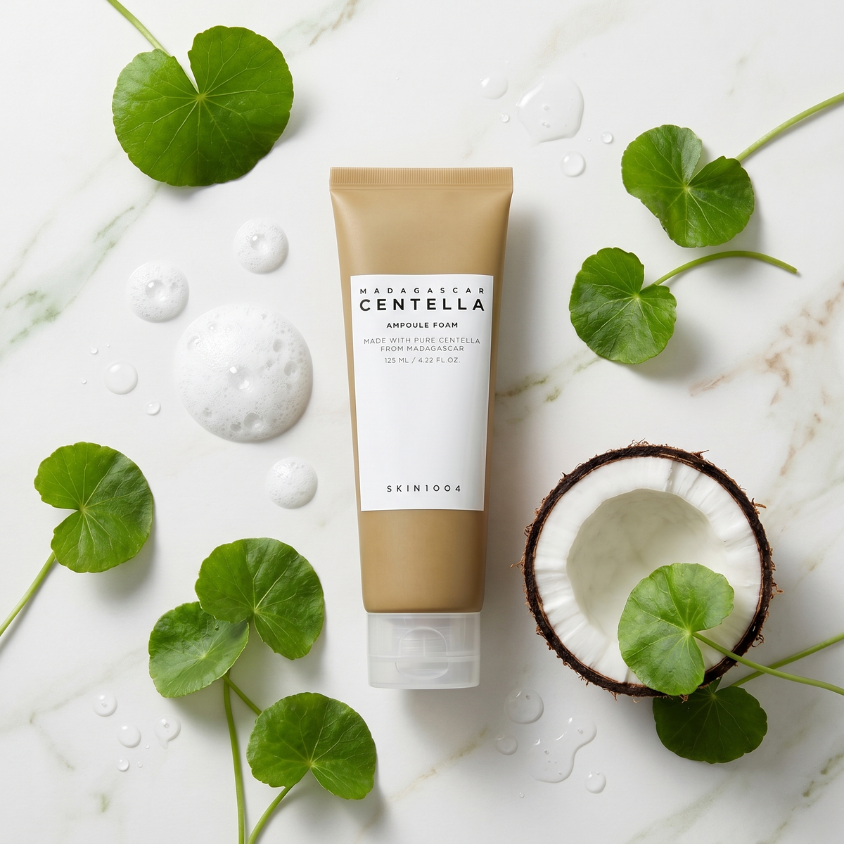 Skin1004 Centella Foam Cleanser with centella leaves and coconut